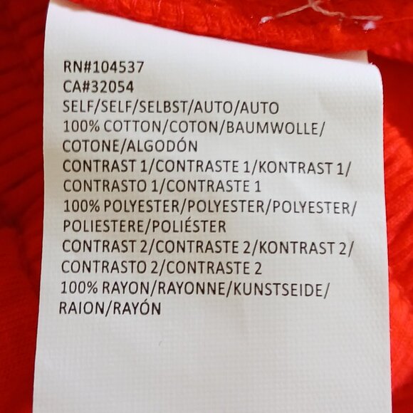 Anthropologie -Tiny, Red Tube Top, Cotton with Embroidered Detailing, Size Small - Picture 11 of 12